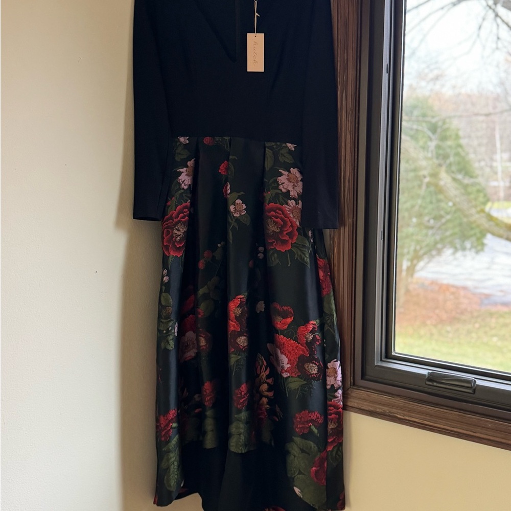 Hutch Elegant Black Floral Dress